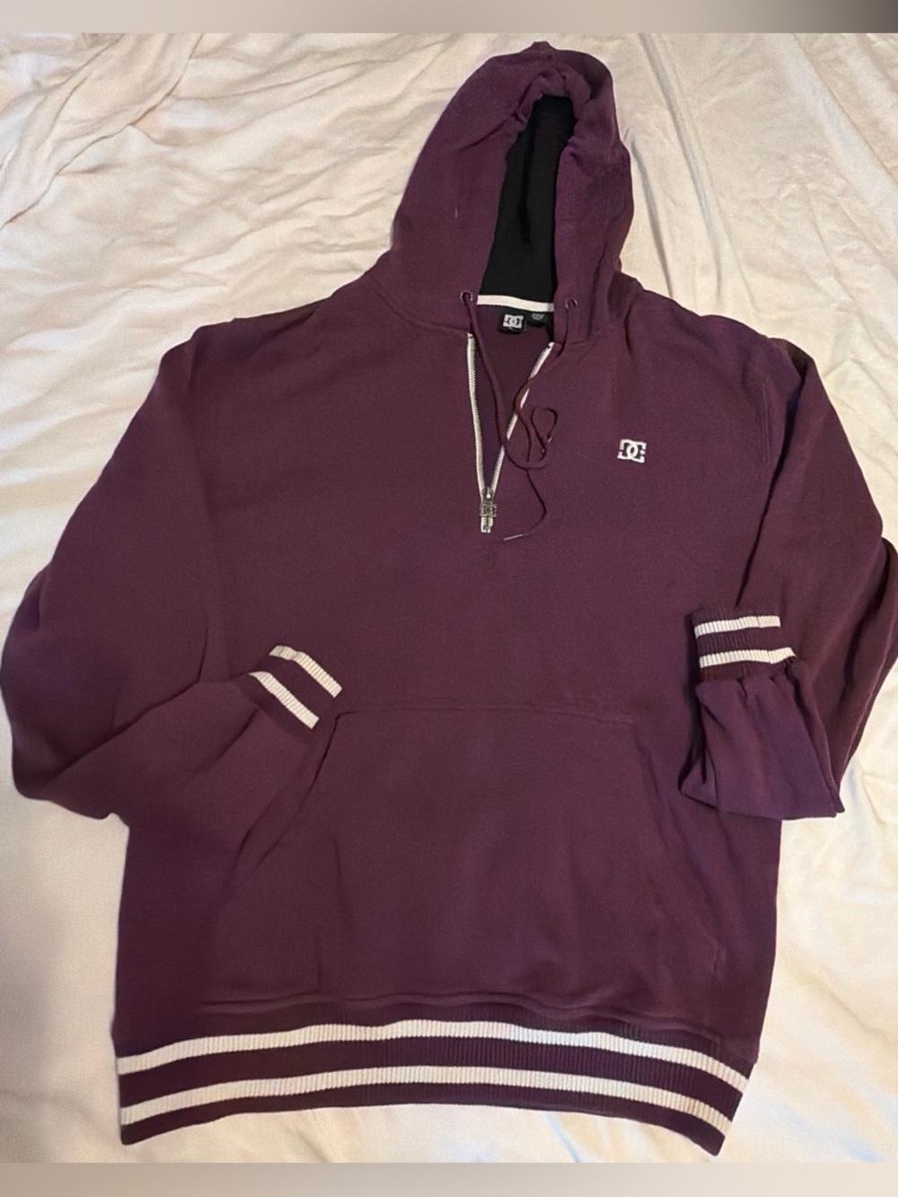DC Shoes Men's Plum Quarter-Zip Hoodie Sweatshirt